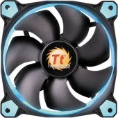 Thermaltake Riing CL-F038-PL12BU-A 120mm Mavi Halka Ledli Titreşimsiz Kasa ve Radyatör Fanı thumbnail 2