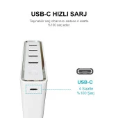 Energizer Ultimate XP20001PD 20000mAh  5 Çıkışlı Ultra Hızlı Taşınabilir Şarj Cihazı Gri - 4