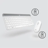 LOGITECH MK470 Kablosuz Q Trk Beyaz Multimedya Klavye - Mouse Set 920-009436 - 7