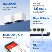 Tp-Lınk Mercusys Halo H50g 1900Mbps Mesh Menzil Genişletici(Ikılı Paket) - 3