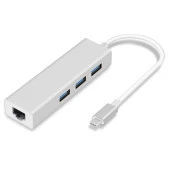 CODEGEN CDG-CNV85 Gigabit 1port Type-C Ethernet,3x USB Çoklayıcı thumbnail 1