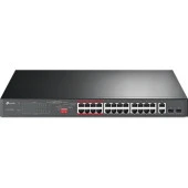TP-LINK  24port 250W FULL POE+ TL-SL1226P 10/100+2X 1000 2X SFP Yönetilemez Switch - 1