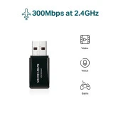 MERCUSYS MW300UM N300 KABLOSUZ USB ADAPTÖR - 2