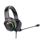 LENOVO LECOO HT403 Stereo USB RGB Led Aydınlatma Siyah Gaming Mikrofonlu Kulaklık - 4