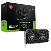 MSI RTX4060TI 8GB VENTUS 2X OC GDDR6 128bit HDMI DP PCIe 16X v4.0 thumbnail 1