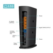 TP-LINK Archer AX80 AX6000 2.5G Portlu 8-Akışlı Wi-Fi 6 Router - 3