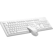 LENOVO LECOO CM101 USB Q Trk Optic Mouse Beyaz Multimedya Klavye - Mouse Set - 2