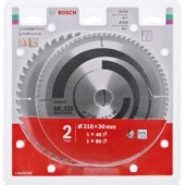 Bosch Daire Testere Bıçağı 216x30x48/80T 2li - 1