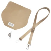 Angel Çanta Aksesuar Suni Deri 21x19 cm Kapaklı ve Ayarlı Saplı Çanta Seti Gold Renk Gümüş Metalli thumbnail 3