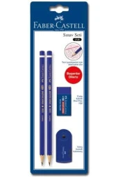 Faber Castell Sınav Seti 8003 2 Sınav Kalemi 1 Sınav Silgisi 1 Kutulu Kalemtraş 5508003000000 - 1