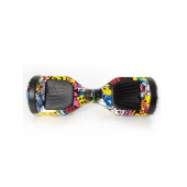 CityMate Elektrikli Kaykay Scooter Hoverboard 6.5 Inch Yaprak Grafity Desenli Akıllı D01 - 1