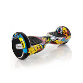 CityMate Elektrikli Kaykay Scooter Hoverboard 6.5 Inch Yaprak Grafity Desenli Akıllı D01 - 3