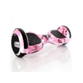 CityMate Elektrikli Kaykay Scooter Hoverboard 6.5 Inch Yaprak Grafity Desenli Akıllı D05 - 1