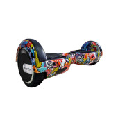 CityMate Elektrikli Kaykay Scooter Hoverboard 6.5 Inch Yaprak Grafity Desenli Akıllı D011 - 1