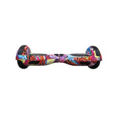 CityMate Elektrikli Kaykay Scooter Hoverboard 6.5 Inch Yaprak Grafity Desenli Akıllı D016 - 1