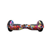 CityMate Elektrikli Kaykay Scooter Hoverboard 6.5 Inch Yaprak Grafity Desenli Akıllı D016 - 4