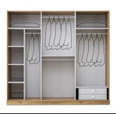 TİSAN MDF 6 KAPILI DOLAP thumbnail 2