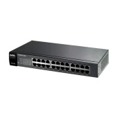 ZyXEL 24port ES1100-24E 10/100 Yönetilemez Switch RackMount - 1