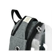Hobi Premium Astronot Kapsül Kedi ve Küçük Irk Köpek Taşıma Sırt Çantası Gri - 5