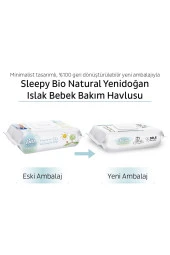 Sleepy Bio Natural Yenidoğan Islak Bebek Bakım Havlusu 6x40 (240 Yaprak) - 7