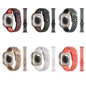 Apple Watch 7 41mm Kordon Yeni Seri 2023 KRD-02 Silikon Strap Kayış - 2