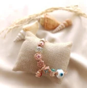 Bileklik Charm Nazar Boncuğu Yılan Zincir Bileklik thumbnail 2