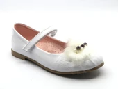 İremsu Tüylü Taşlı Cırtlı Kız Çocuk Babet Ayakkabı thumbnail 1