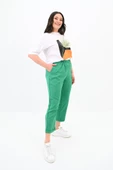 Kadın Büyük Beden Baskı Detaylı T-shirt Takım 8105-24 - 11