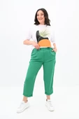 Kadın Büyük Beden Baskı Detaylı T-shirt Takım 8105-24 - 10