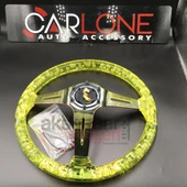 Şeffaf Sarı Direksiyon Momo 35cm Kabarcıklı Direksiyon A+ Süper Ürün - 4