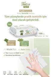 Baby Turco Doğadan Pratik Yüzey Temizlik Havlusu 100 yaprak - 6