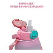 Vagonlife VGN2275-T 1100ml Pembe Pipetli Matara thumbnail 2