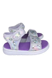 Kedi Baskılı Lila Çocuk Sandalet - 2