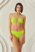 Yeşil Reps Boyundan Bağlamalı Tek Üst Bikini thumbnail 1