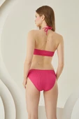 Fuşya Reps Boyundan Bağlamalı Tek Üst Bikini thumbnail 4