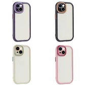 iPhone 15 Kılıf Kamera Korumalı Renkli Kenar ve Çerçeve Tasarımlı Vitamin Kapak thumbnail 3