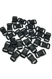 Parakord Bileklik Için 3''8 Plastik Klips, Bileklik Kilidi 100 Adet - 1