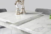Erezoğulları Mobilya Yakamoz Alfa MDF Mutfak Masa Sandalye Takımı 80x130cm - 4
