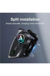 Kask Intercom Bluetooth Kulaklık Y80 Bluetooth Motosiklet Kulaklık 5.3 Motosiklet Kulaklık - 4