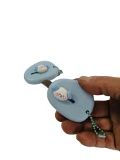 SRTfootcare (1 Adet MAVİ ) Sevimli Emojili Mini Maket Bıçağı - 2