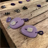 SRTfootcare (1 Adet MOR) Sevimli Emojili Mini Maket Bıçağı - 1