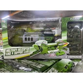 Kurtarıcı Helikopter Set ve 4 Ufak Araba - Mavi Su Dünyası thumbnail 4