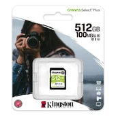 Kingston SDS2-512GB 512GB SDXC Canvas Select Plus 100R C10 UHS-I U3 V30 Hafıza Kartı thumbnail 4