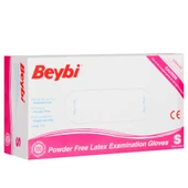 Beybi Lateks Pudrasız (S) Small Beden Muayene Eldiven 100lü Paket thumbnail 2