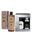 Rebul Black Set Parfüm 100 ml + Deodorant Spray 150 ml + Dark Spice Kolonya 250ML (Cam Şişe) - 2