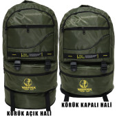 Dağcı Sırt Çantası,Körüklü Dağcı Çantası,Wander Dağcı Kamp Çantası,(Yeşil) thumbnail 2