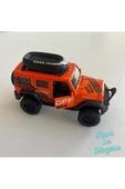 Çek Bırak Metal Turuncu Renk Araba 4x4 Offroad Jeep Kapılar Açılır Araba thumbnail 2
