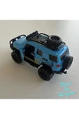 Çek Bırak Metal Mavi Renk Araba 4x4 Offroad Jeep Kapılar Açılır Araba thumbnail 3
