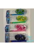 Çocuk Şnorkel Set Yeşil Renk 3 ile 7 Yaş Arası Deniz ve Havuz Maske Seti - 2