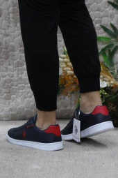 U.S. Polo Assn. Costa Lacivert Kırmızı Orijinal Ürün Sneaker Erkek Ayakkabı - 4